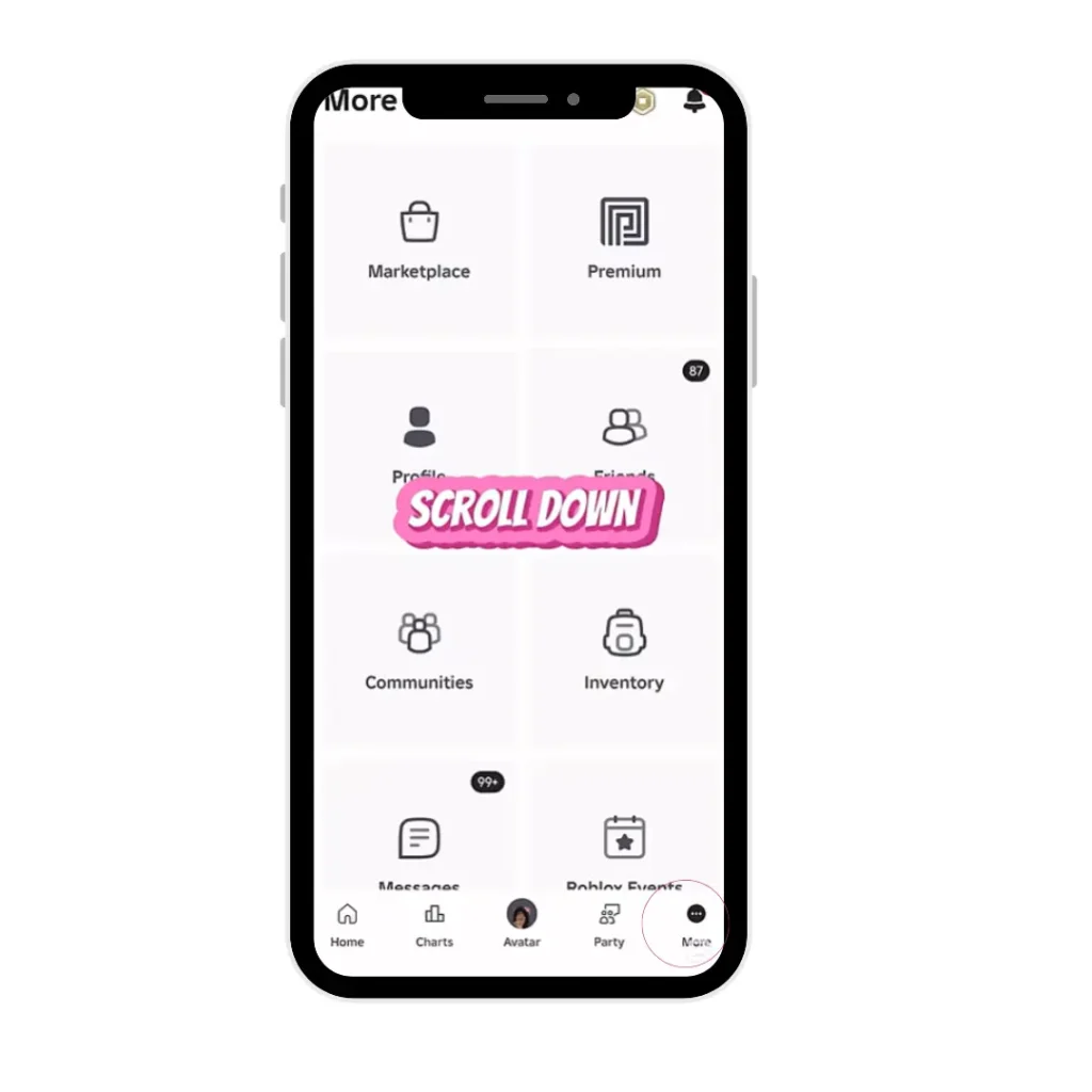 Click more and settings Click-more-and-settings