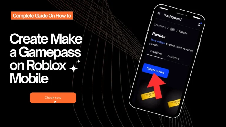 How to Create Make a Game pass on Roblox Mobile App