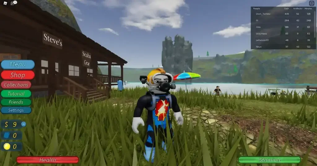 Scuba Diving at Quill Lake Roblox Game