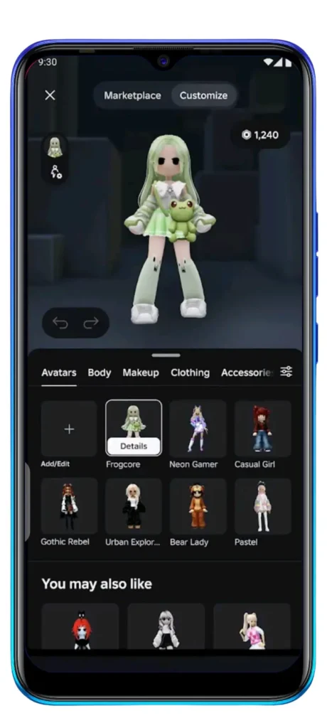 Android RAM usage spike during Roblox gameplay on 2GB phone